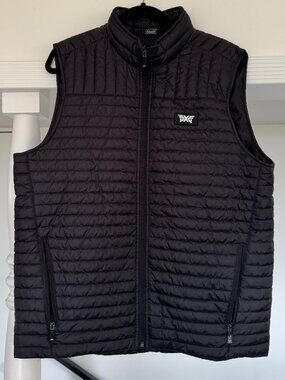 PXG Black Quilted Lightweight Full zip Vest Size L